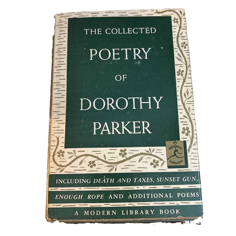 Dorothy Parker Collected Poetry Vintage Modern Library Hardcover Dust Jacket